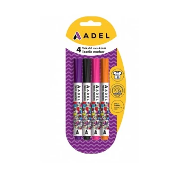 Textilfilc 4 db-os ADEL barna, pink, fekete, lila