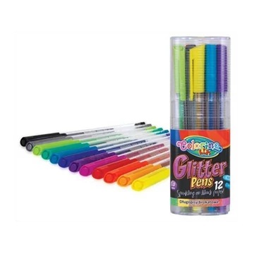 Csillámos zseléstollkészlet Colorino TRIO - 12db-os