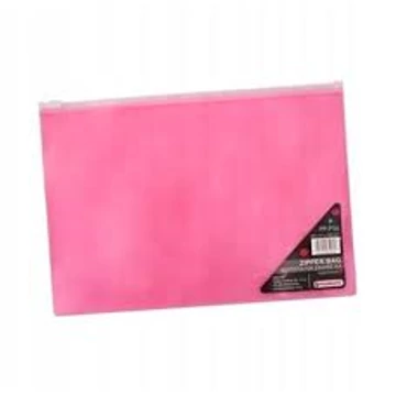 Penmate húzózáras tasak A/5 áttetsző piros