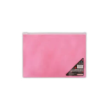 Penmate húzózáras tasak A/4 áttetsző piros