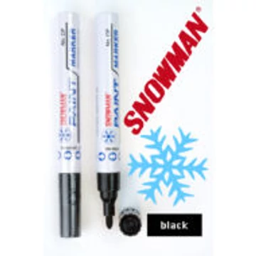 Lakkfilc Snowman 4,5 mm vastag - fekete