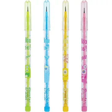 Tolóbetétes grafitceruza, DELI "Monster friends", vegyes szín