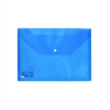 Irattartó tasak, PP, A4, patentos, DELI "AURORA", kék