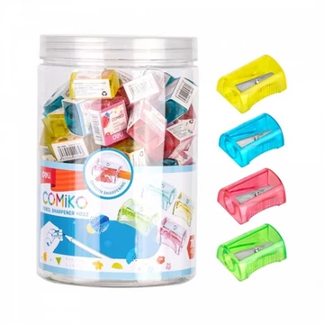 Hegyező, egylyukú, DELI "COMIKO", vegyes szín