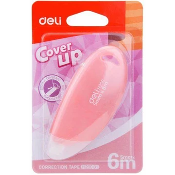Hibajavító roller, 5 mm x 6 m, DELI "Cover UP", vegyes szín