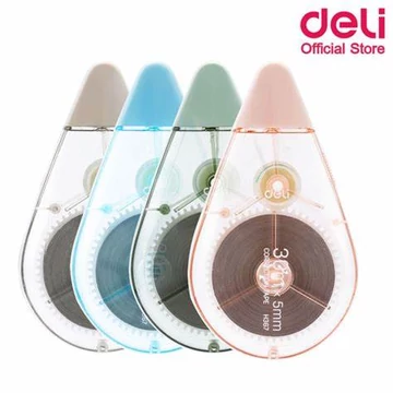 Hibajavító roller, 5 mm x 30 m, DELI "EXTRA LONG", vegyes szín