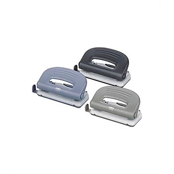 Lyukasztó, kétlyukú, 10 lap, fém, DELI "PRO", vegyes szín