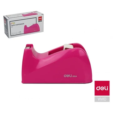 Ragasztószalag-adagoló, asztali, DELI "rio", magenta