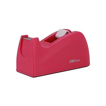 Ragasztószalag-adagoló, asztali, DELI "rio", magenta/3/