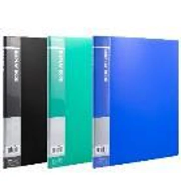 Bemutatómappa, 10 zsebes, PP, A4, feliratozható, kemény borító, DELI &quot;START&quot;, vegyes szín