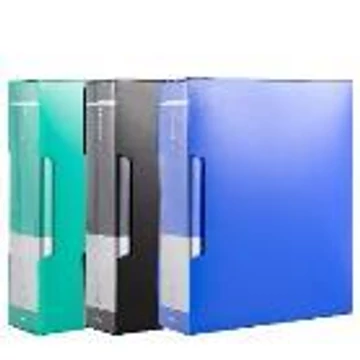 Bemutatómappa, 100 zsebes, PP, A4, feliratozható, kemény borító, DELI &quot;START&quot;, vegyes szín