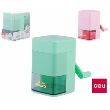 Hegyezőgép, asztali, DELI "Macaron", vegyes szín