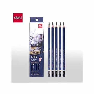 Grafitceruza, 12B, hatszögletű, 12 darabos, DELI "ARTE Nuevo"