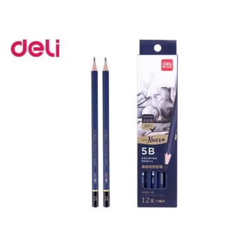 Grafitceruza, 5B, hatszögletű, 12 darabos, DELI "ARTE Nuevo"