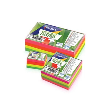 Öntapadós jegyzettömb NEON 75x75 - 320 lapos