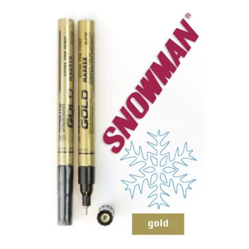 Lakkfilc Snowman 0,5 mm Extrafine - arany