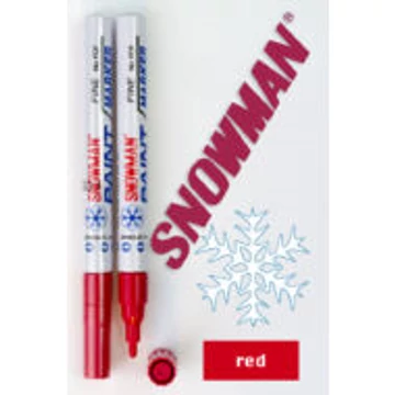 Lakkfilc Snowman 3 mm Fine - piros