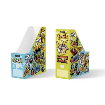 Irattartó papucs, papír, hajtogatós, Gamer, Nebulo