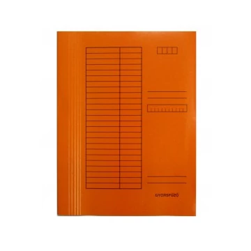 Gyorsfűző SO-RE A/4 230g narancs