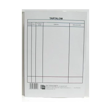 Gyorsfűző karton - A/4  Economy