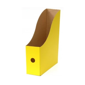 Irattartó papucs  összehajtható papír  citromsárga