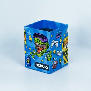 Írószertartó pohár, asztali, papír, Gamer, Nebulo