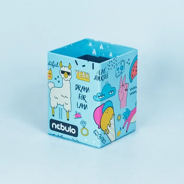 Írószertartó pohár, asztali, papír, Girl Power, Nebulo