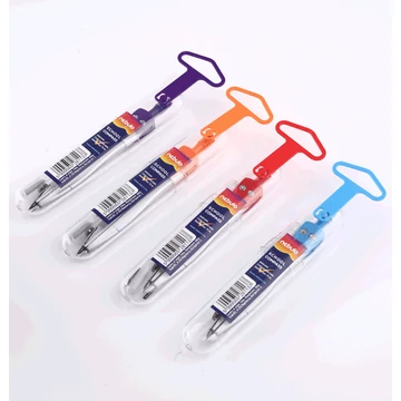 Körzőkészlet, fém, 2 extra heggyel, vegyes színek, Nebulo