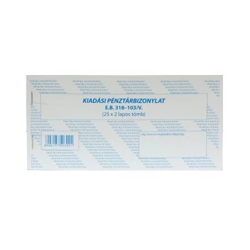 Kiadási pénztárbizonylat PR. (25x2)  B.318-103/V