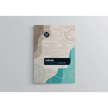 Rajzlap, félfamentes, A4/10, 120 g, papírszalagos, Nebulo