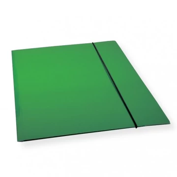 Gumis mappa A/4 egyszínű 300 gr. - zöld