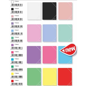 Penmate PVC gumis mappa A/4 Pasztell kék