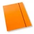 Gumis mappa A/4 egyszínű 300 gr. - narancs
