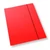 Gumis mappa A/4 egyszínű 300 gr. - piros