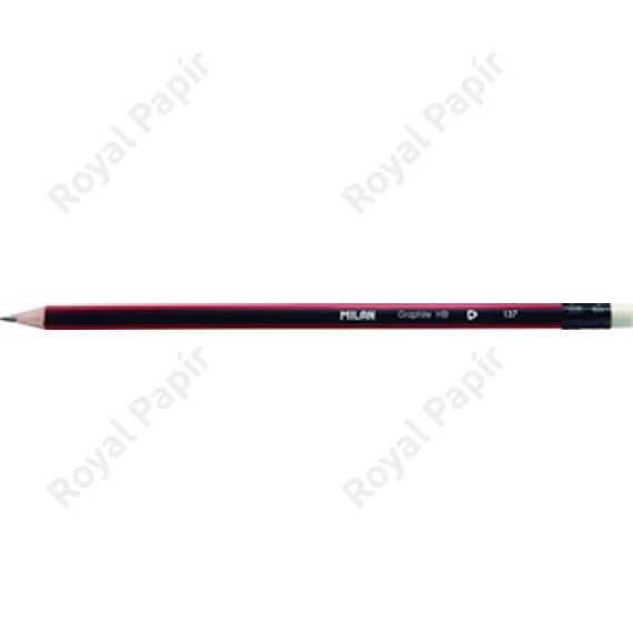 Ceruza Milan háromszög HB rad radíros, 12 db/doboz, 0712370312