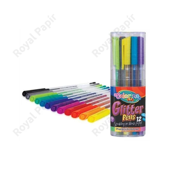 Csillámos zseléstollkészlet Colorino TRIO - 12db-os