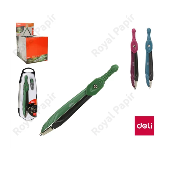 Körző, iskolai, heggyel, DELI 