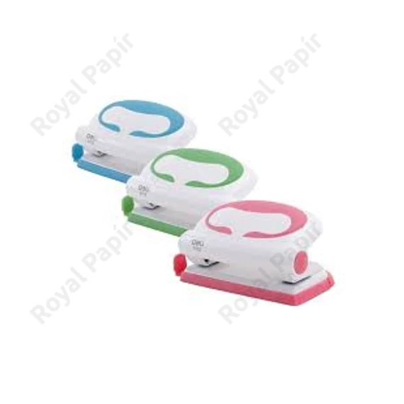 Lyukasztó, kétlyukú, 10 lap, műanyag, DELI 