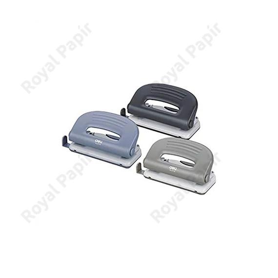 Lyukasztó, kétlyukú, 10 lap, fém, DELI 