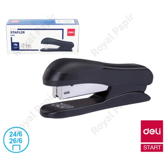 Tűzőgép, 24/6, 26/6, 20 lap, DELI 