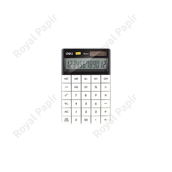 Számológép, asztali, 12 számjegy, DELI 