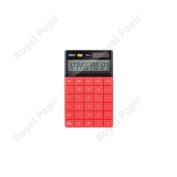 Számológép, asztali, 12 számjegy, DELI 