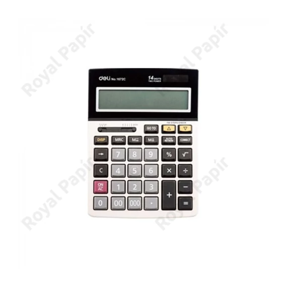 Számológép, asztali, 12 számjegy, DELI 