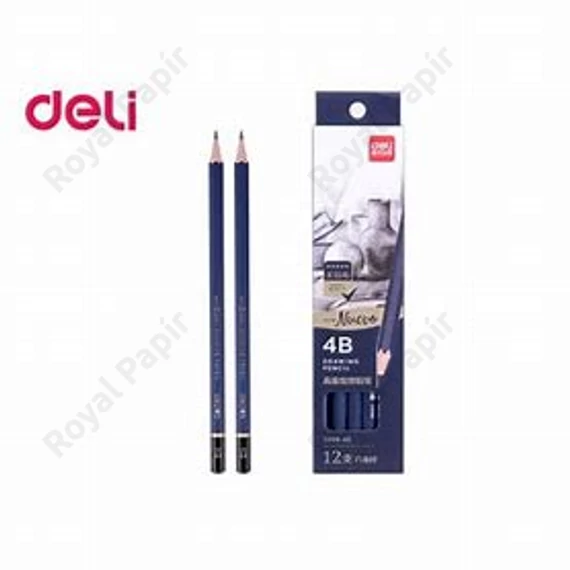 Grafitceruza, 4B, hatszögletű, 12 darabos, DELI 