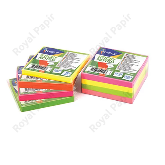 Öntapadós jegyzettömb 75x75 80 lapos - citrom