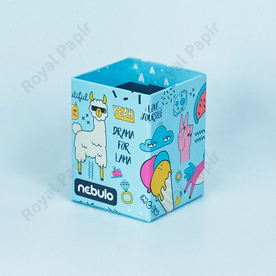 Írószertartó pohár, asztali, papír, Girl Power, Nebulo