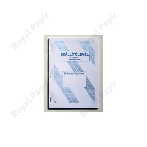 Szállítólevél A/5 (25x2)  B.10-70/V