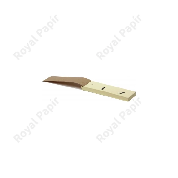 Ellenőrző sorszámtömb tombola pasztell sárga  D2