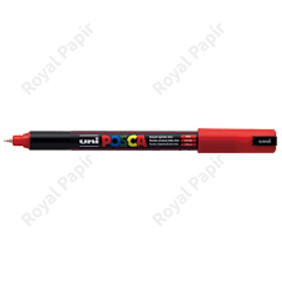 Marker dekor UNI Posca PC-1MR  (0,7mm) tűhegyű piros