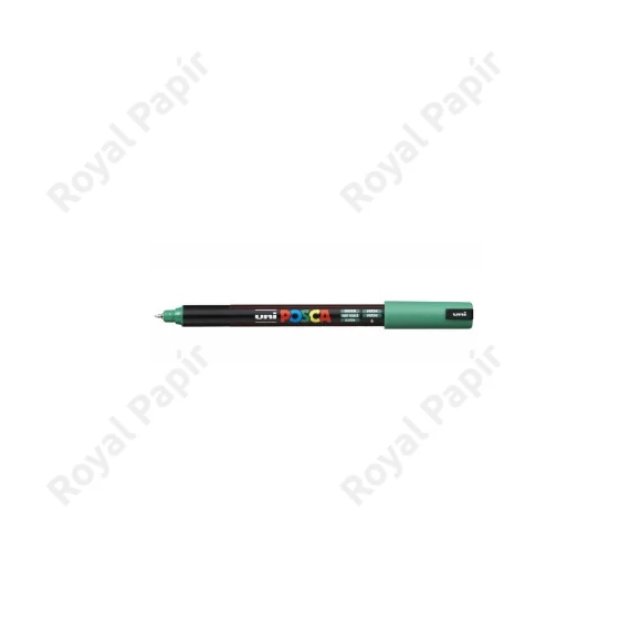 Marker dekor UNI Posca PC-1MR  (0,7mm) tűhegyű zöld